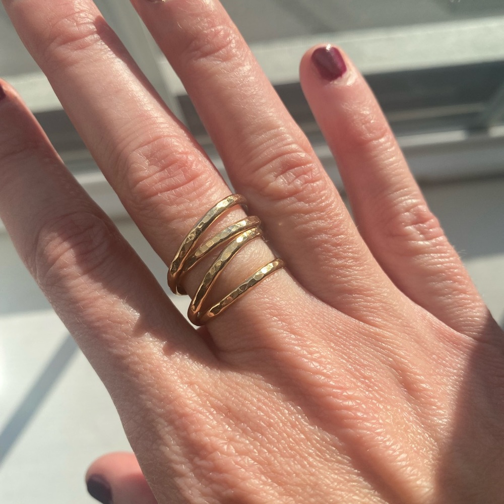 Gold Plated Infinity Statement Ring - image 3